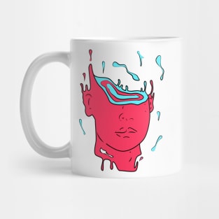 psychedelic abstract portrait Mug